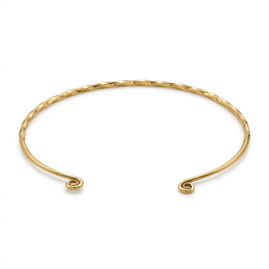 Open Collar Brass Choker Necklace for Women | Uzi - EcoDunia