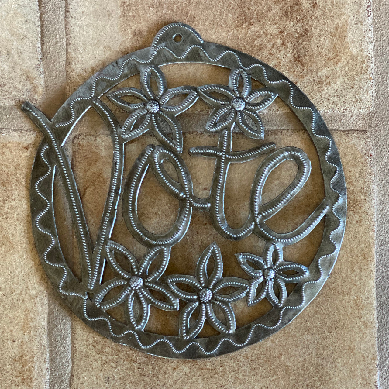 VOTE, Metal Sign, Wall Plaque, Decorative Ornament 7.5