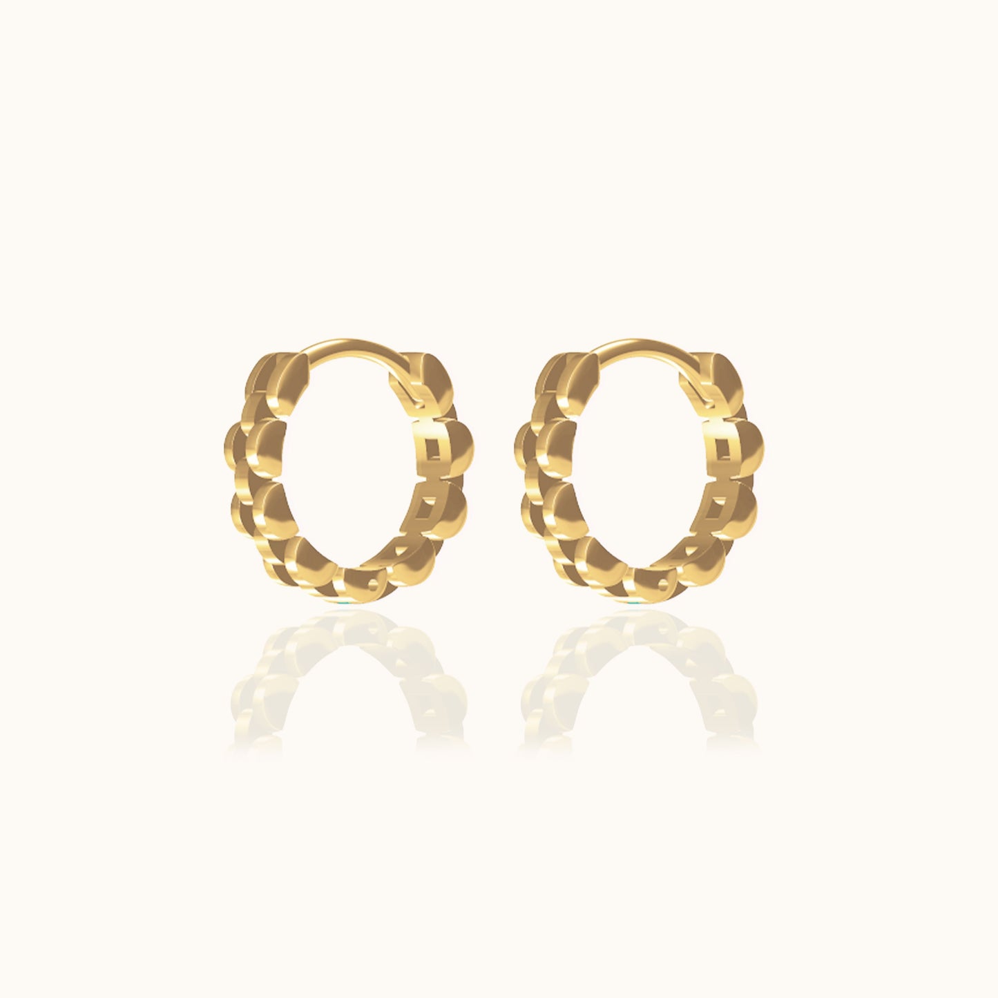 Watch Chain Hoop Earrings