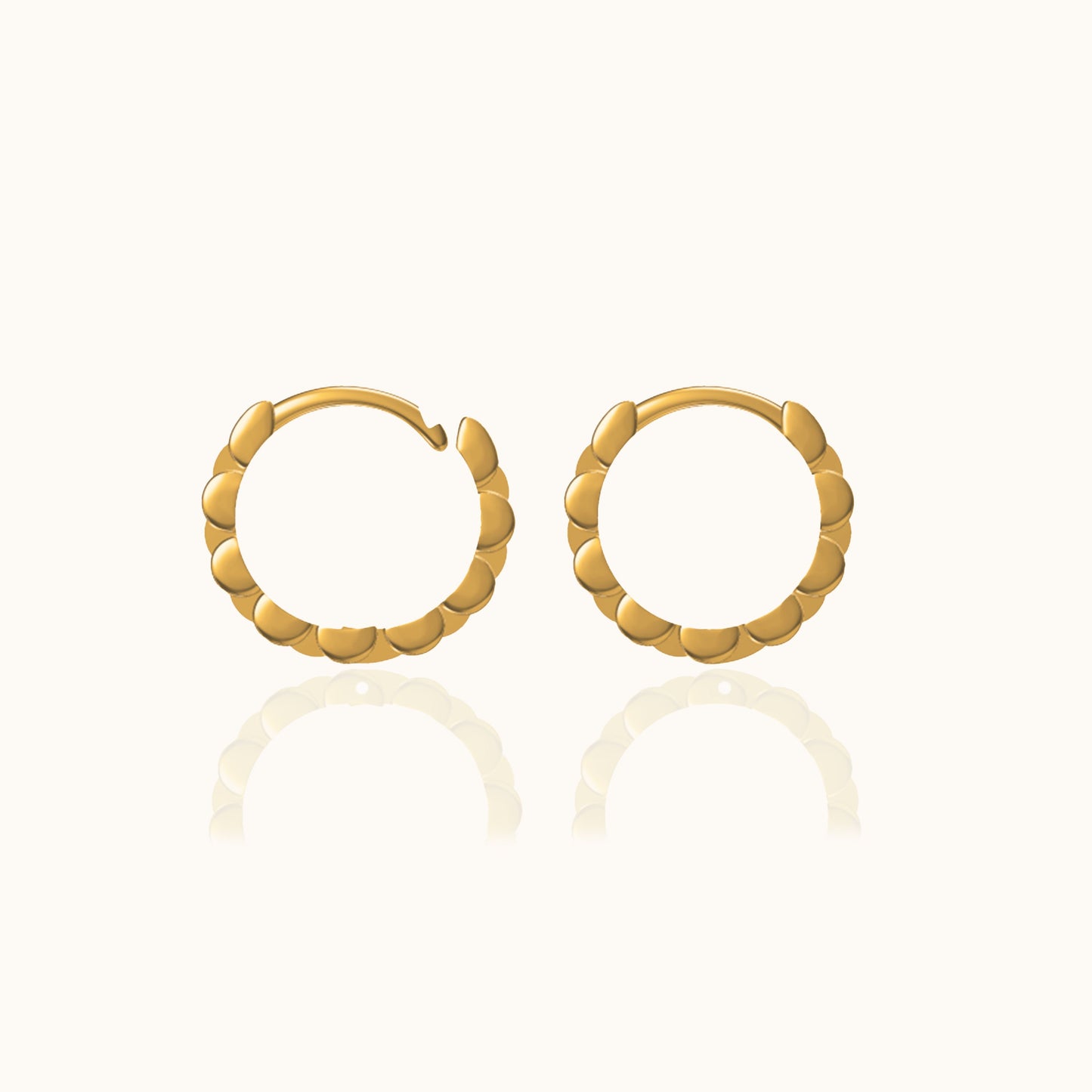 Watch Chain Hoop Earrings