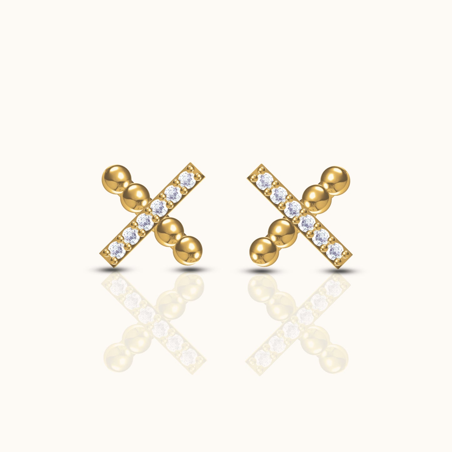 X Stud Earrings