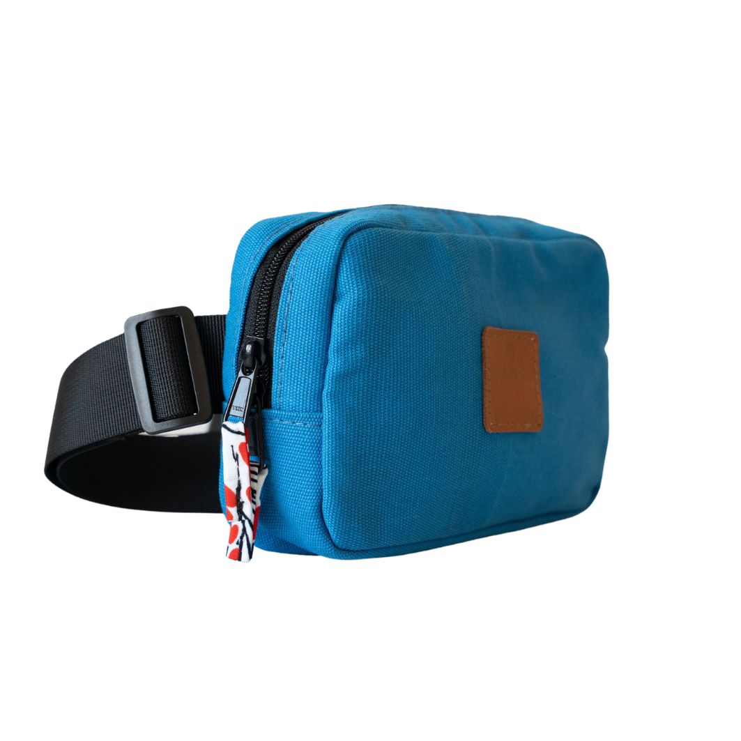Canvas Crossbody Belt Bag Pouch, The Everywhere Belt Bag #color_zilly-blue