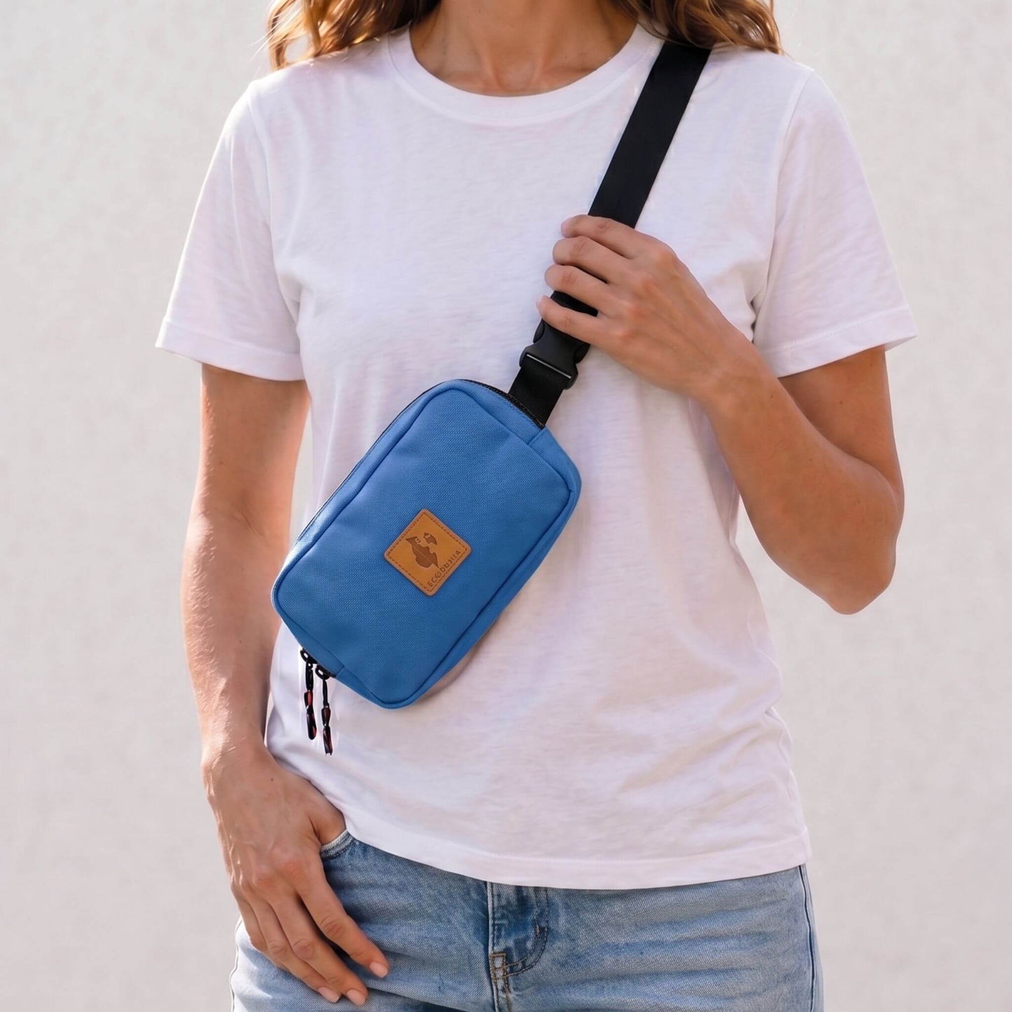 Canvas Crossbody Belt Bag Pouch, The Everywhere Belt Bag #color_zilly-blue