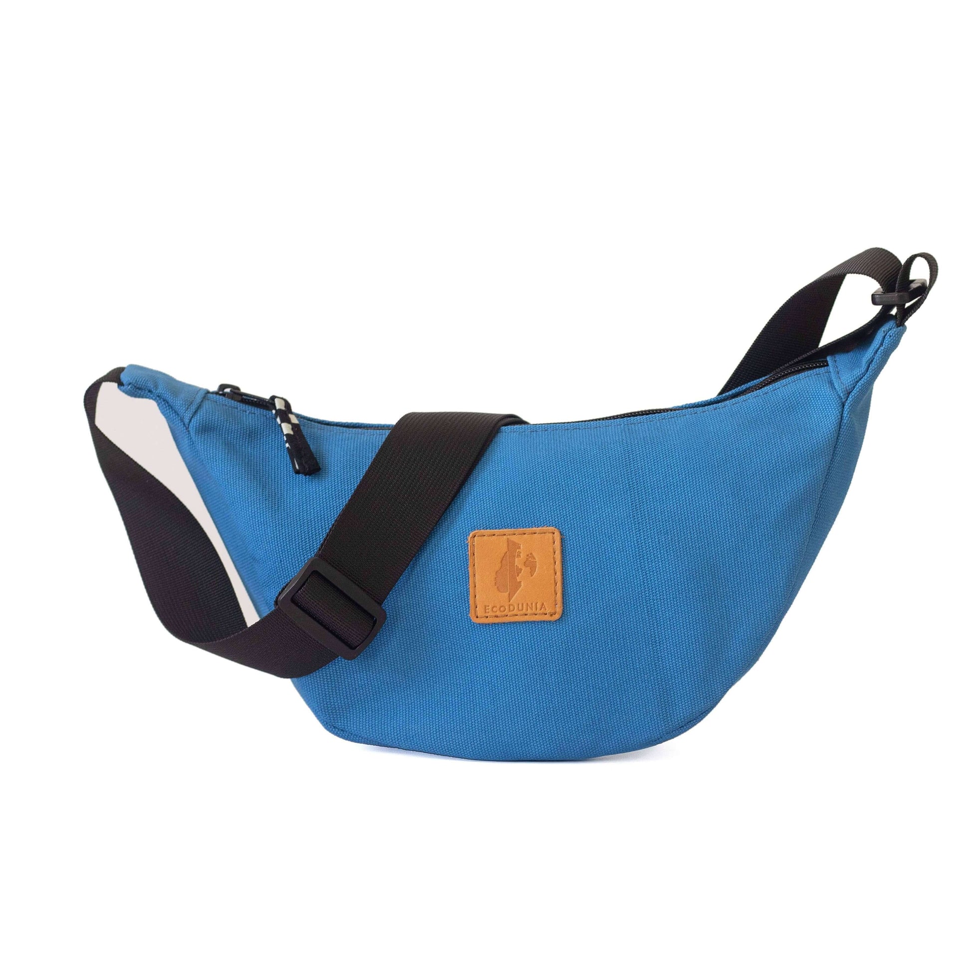 Canvas Forest Green Round Mini Shoulder Bag #color_zilly-blue