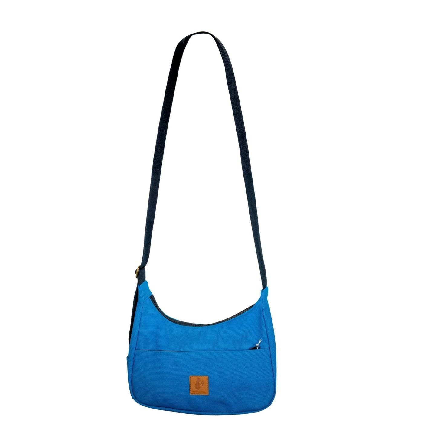 Crossbody Crescent Bag - Canvas Shoulder Bag for Women #color_zilly-blue