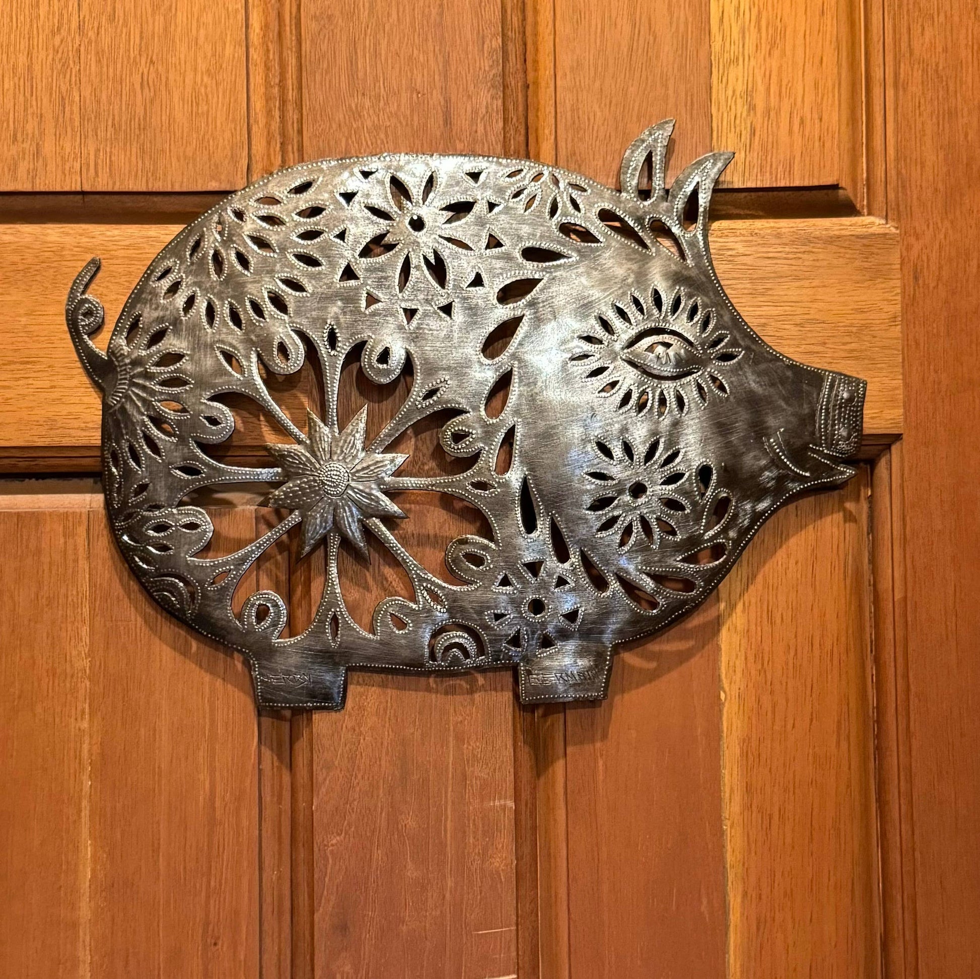 Pig, Farm Animal Wall Decor, Country Kitchen Metal Art