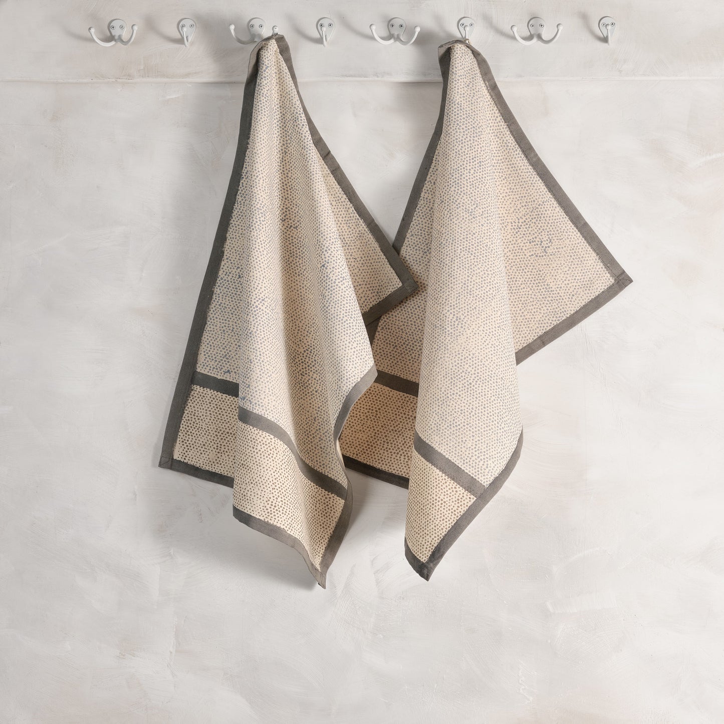 Kora Cotton Kitchen Towels | Set of 2 | RAINDROP