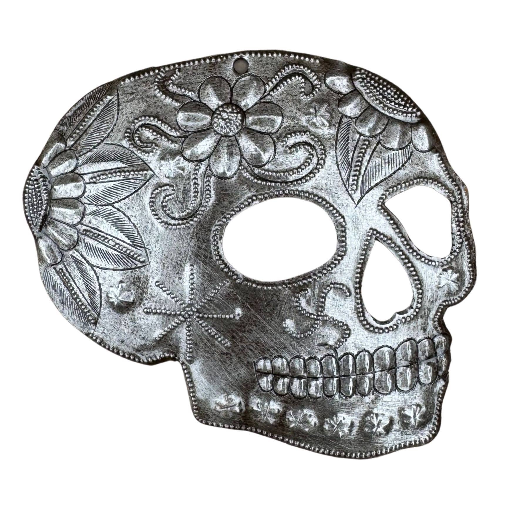 Haitian Handmade Metal Skull Ornament – Fair Trade