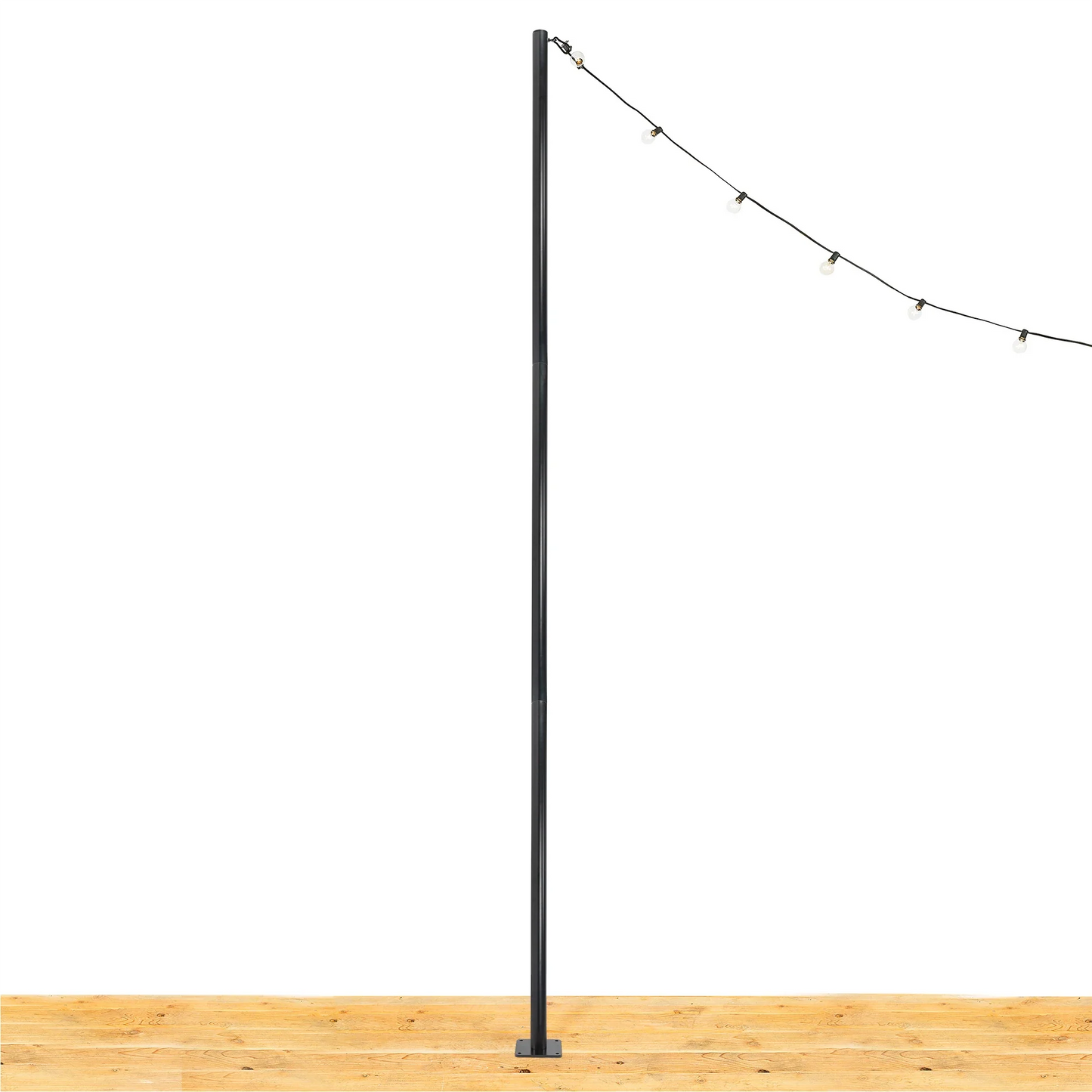 String Light Pole Stand with Mounting Plate