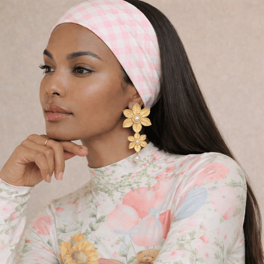 Magnolia Bloom Drop Earring