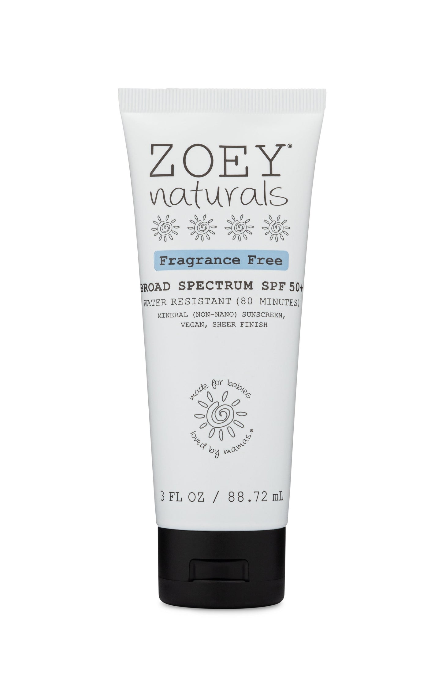 Zoey Naturals SPF 50+ Sheer Finish Mineral Sunscreen