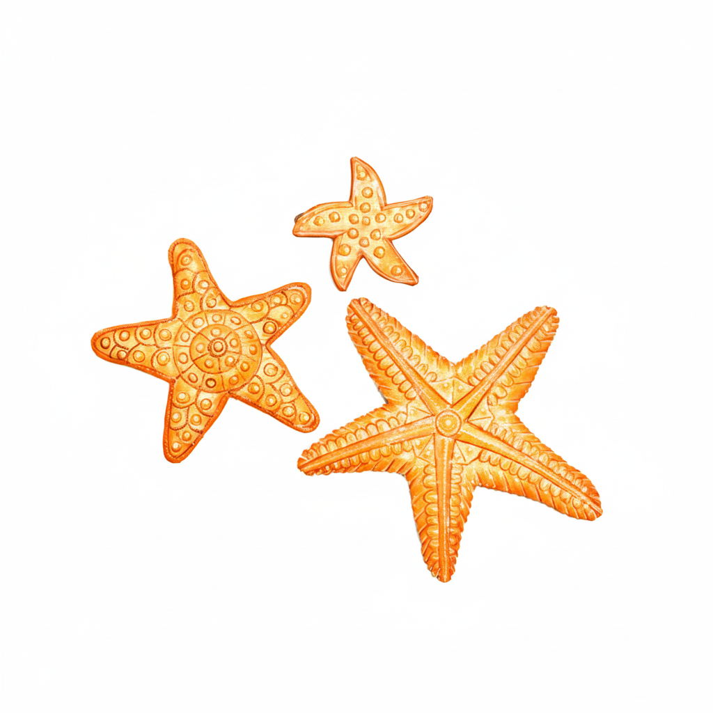 Painted Sea Stars (Set of 3)