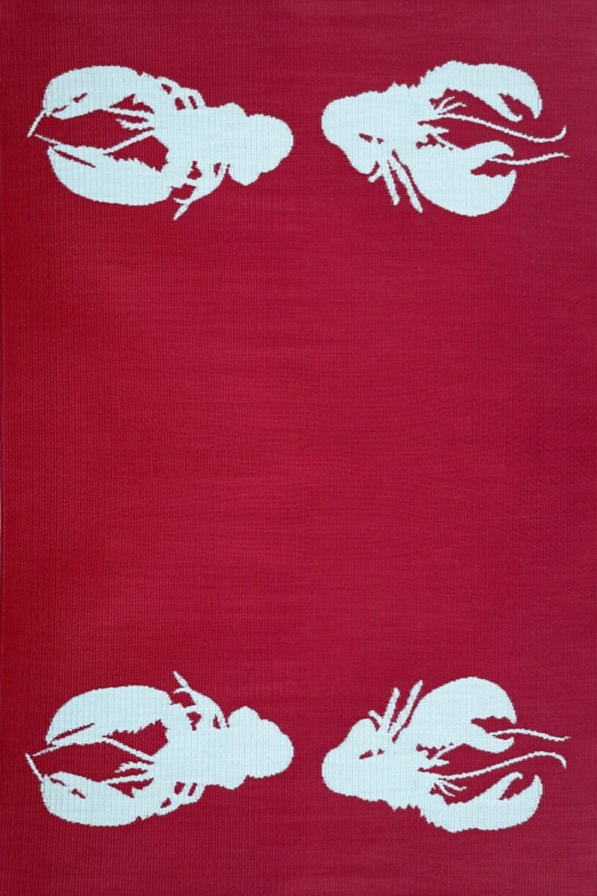 Four Lobster Red & Aqua