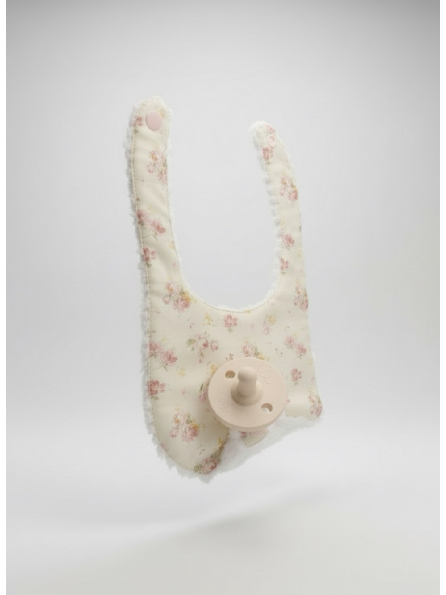 Sooth & Snap Pacifier Bib - Antique Rose