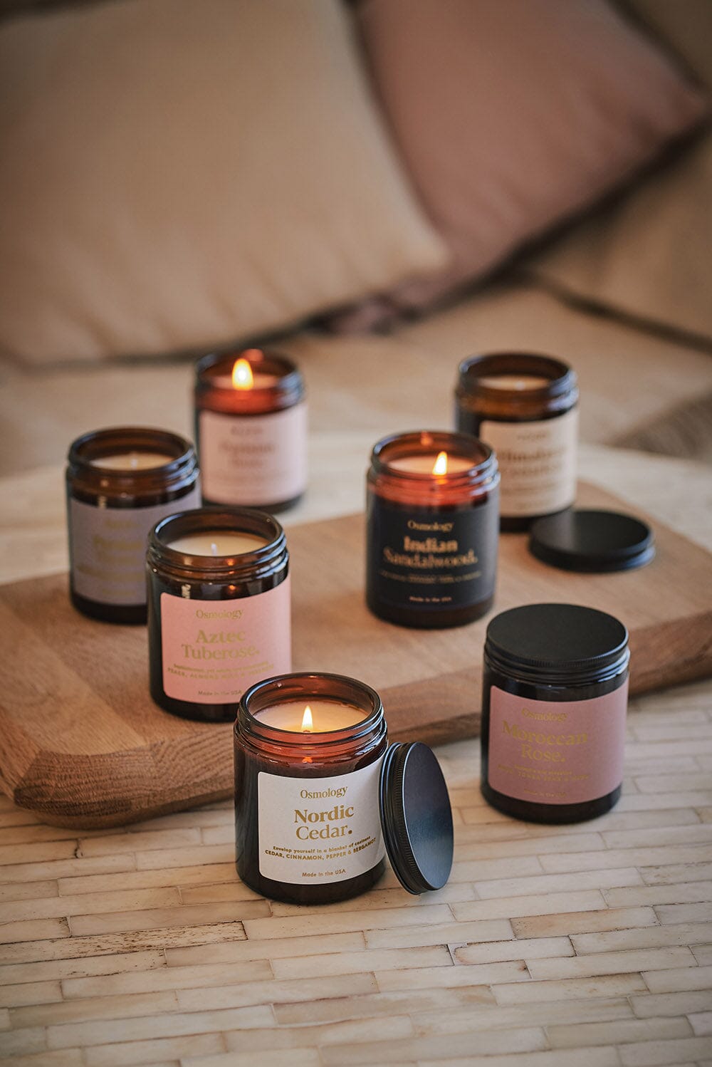 Nordic Cedar Scented Jar Candle - Cedar Cinnamon and Bergamot