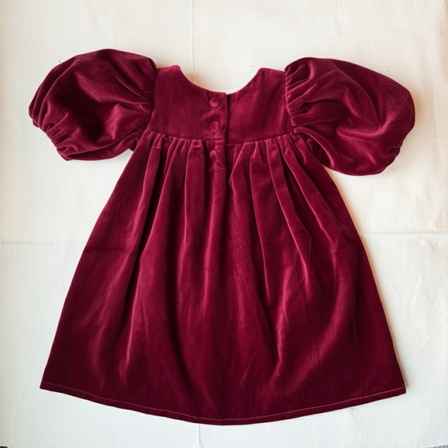Rosemoor Dress |  Winterberry Red  Cotton Velvet