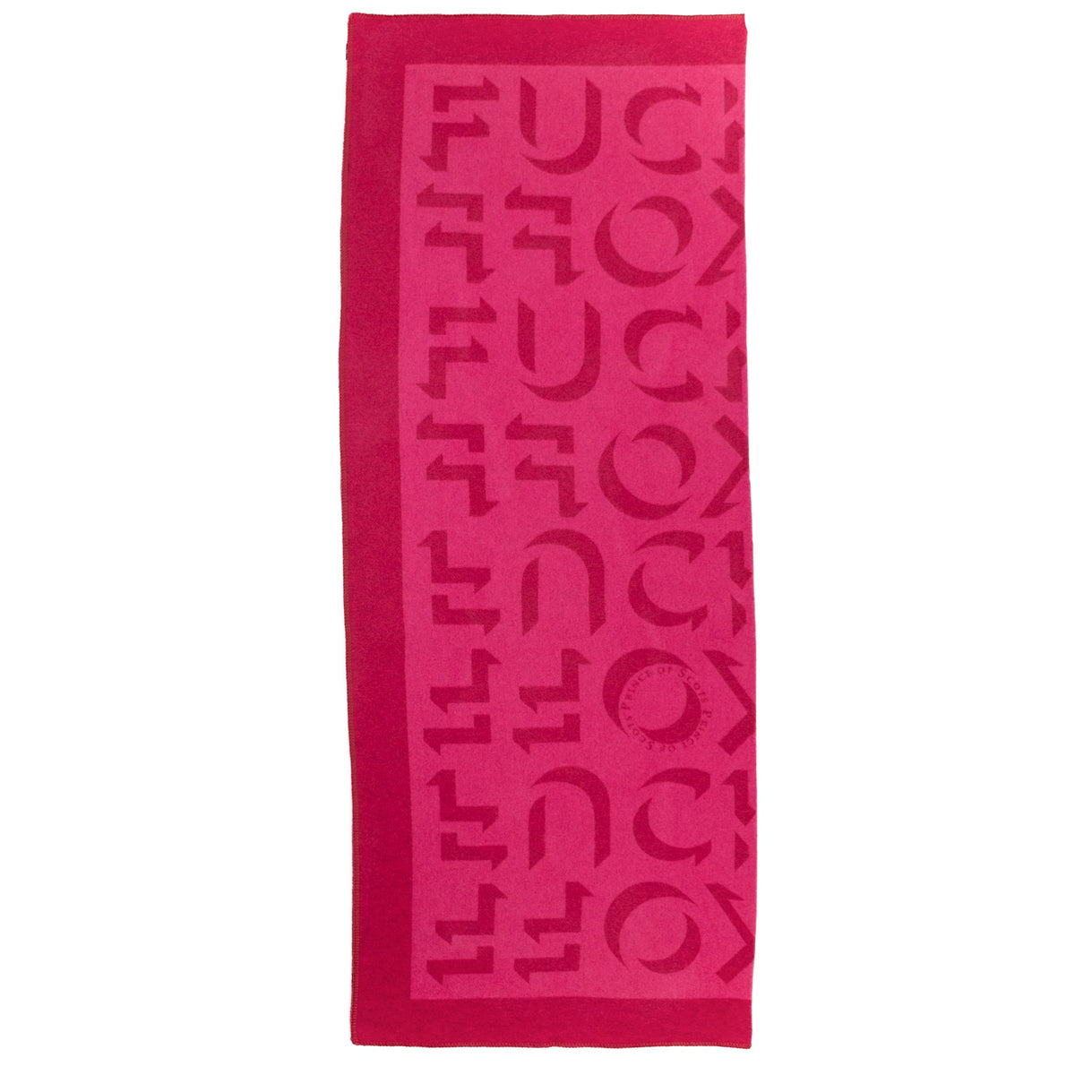 Prince of Scots Merino Wool Fleece Throw - Pink Expletive