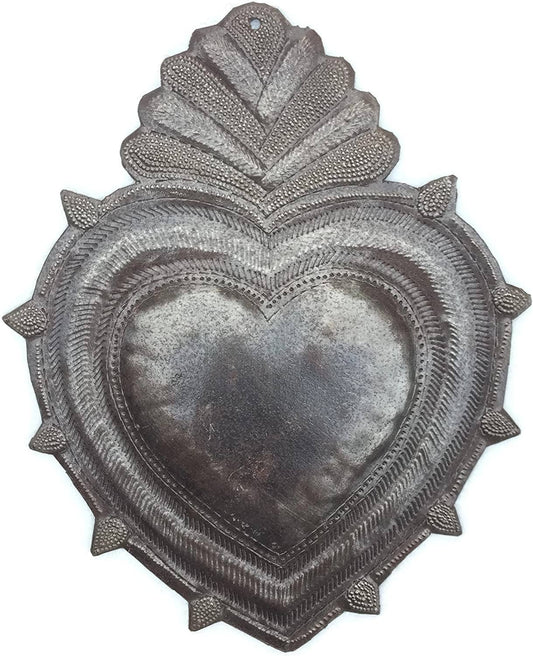 Heart, Inspirational Wall Decor, Handmade Haiti 7. 25" x 9"