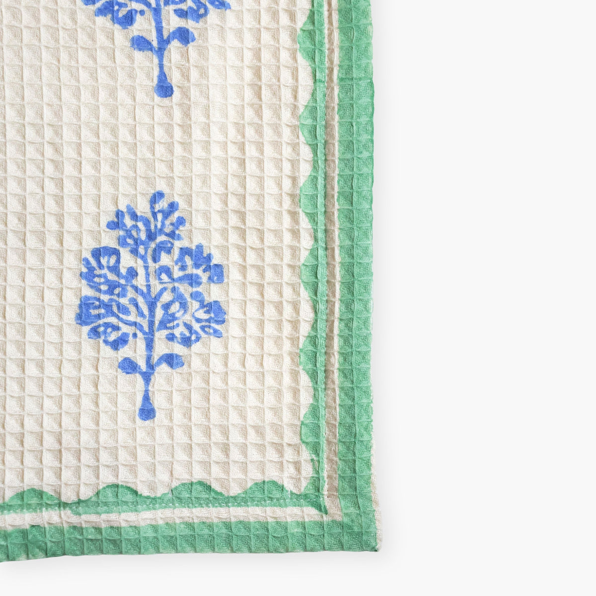 Sara - Cotton Waffle Kitchen Towel - Set of 2 (Multi-color)