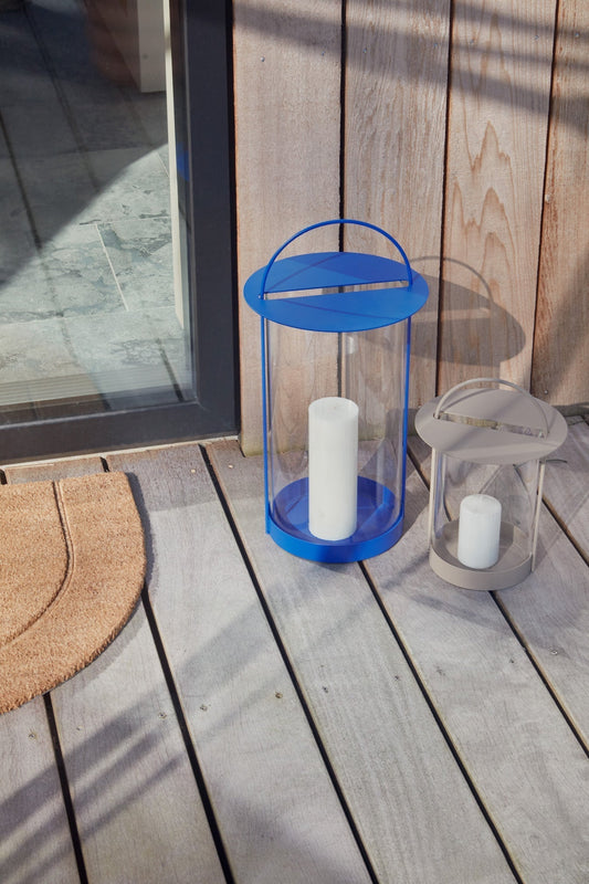 Maki Lantern - Large in Optic Blue