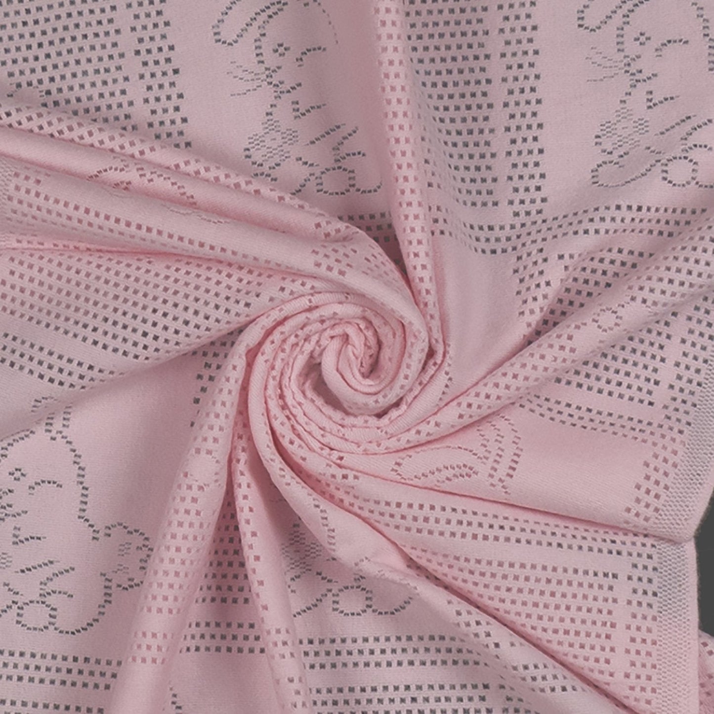 Southampton Home Lace Weave Bunny Baby Blanket - Pink