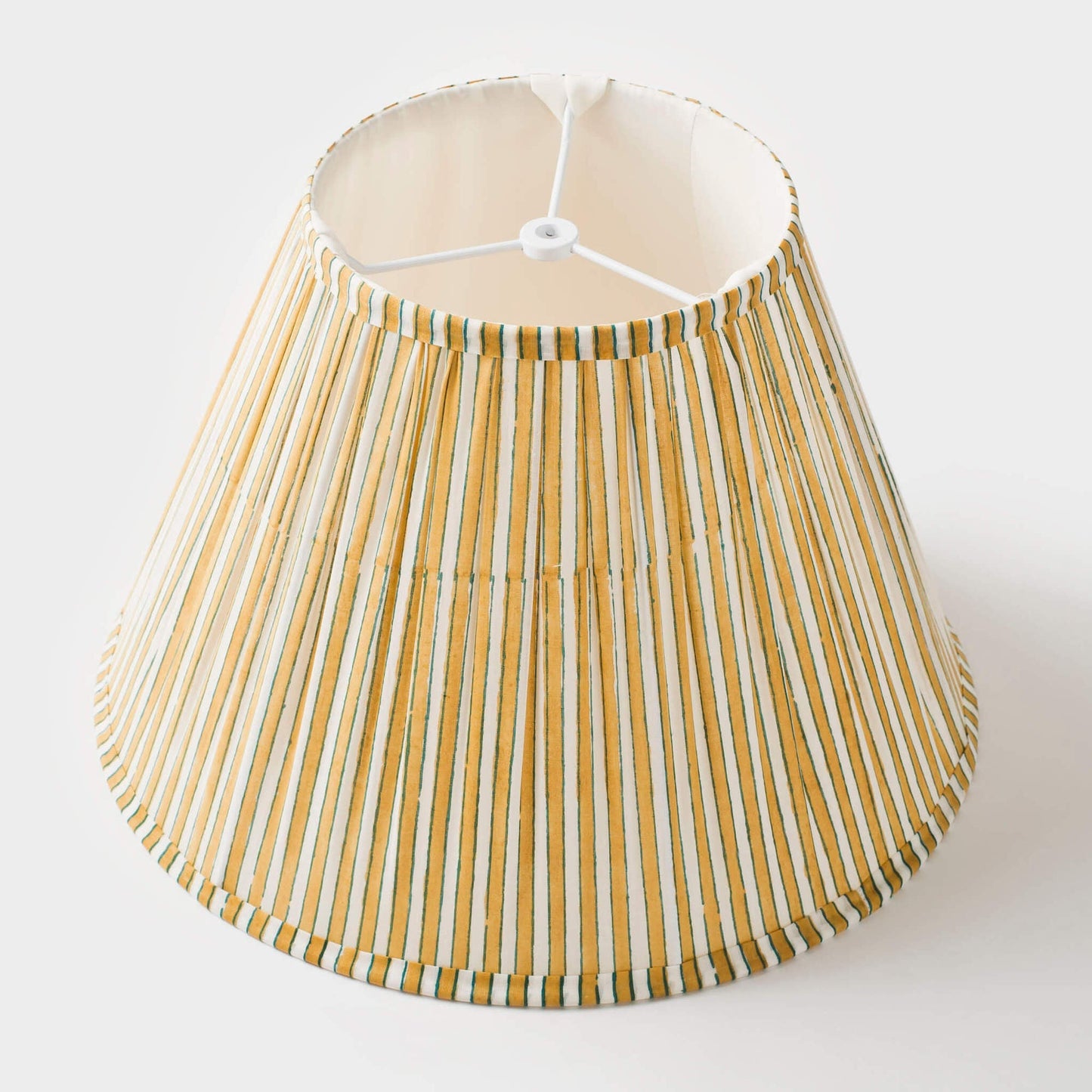 Candystripe Pleated Cotton Lamp Shade