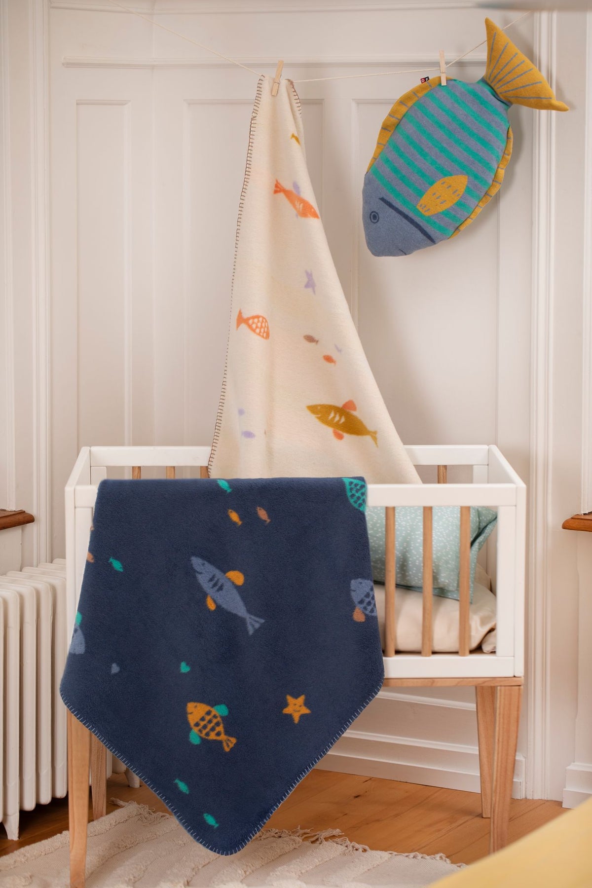 MILA Baby Blanket "School of Fish"