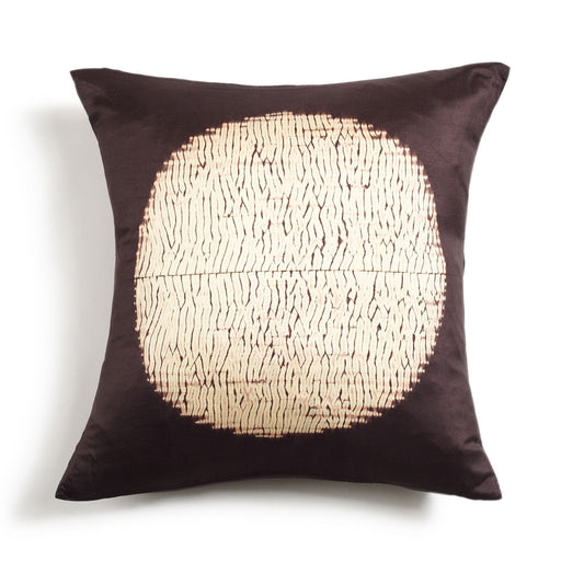 Shunya Handcrafted Shibori Print Mulberry Silk Pillow