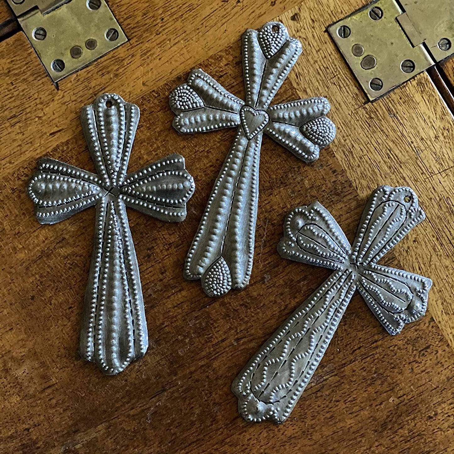 3" x 4.75"  Haitian Metal Cross, $3.15 ea. set/3, Fair Trade