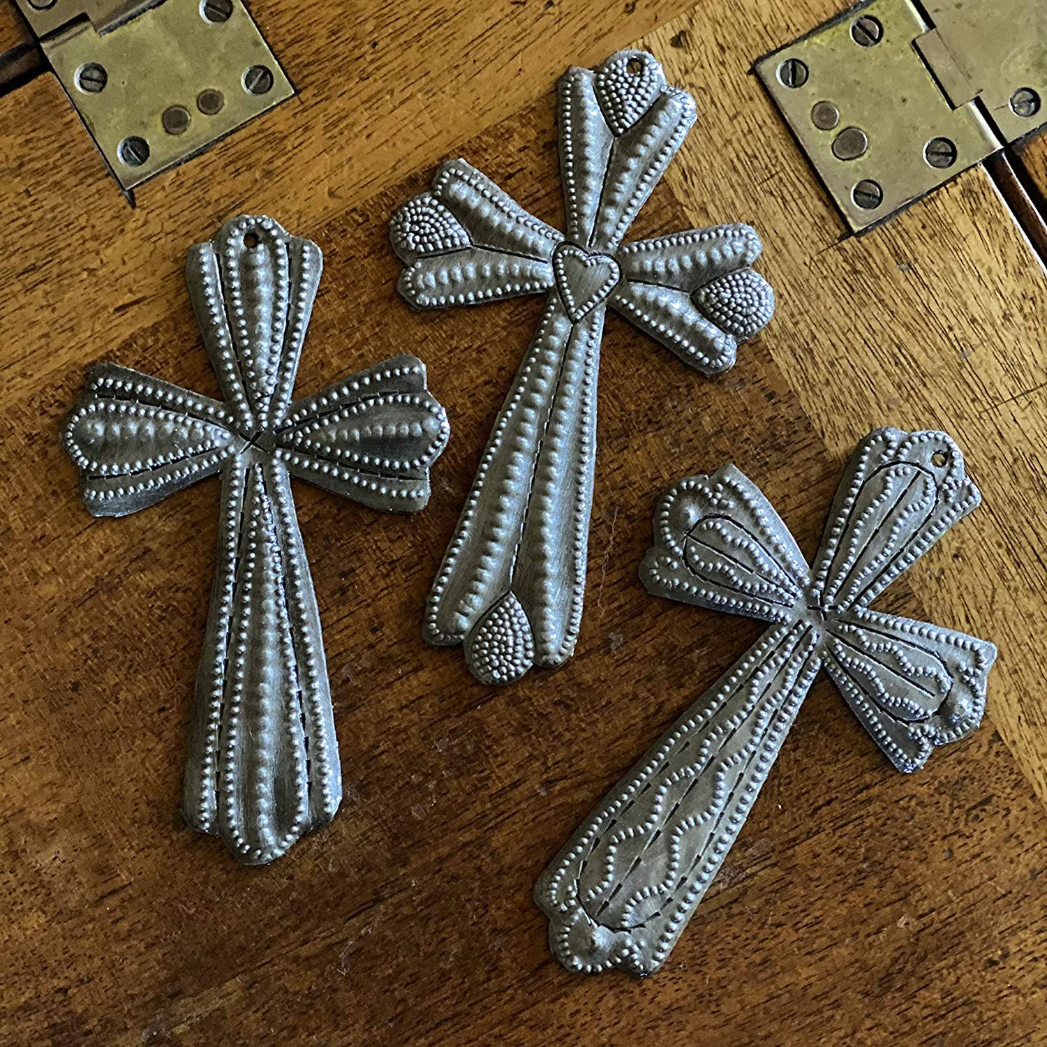 3" x 4.75"  Haitian Metal Cross, $3.15 ea. set/3, Fair Trade