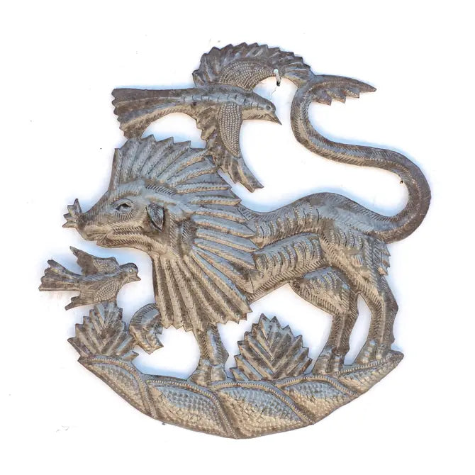 Animal Decor, Lion, Fair Trade Limited Edition Art 11