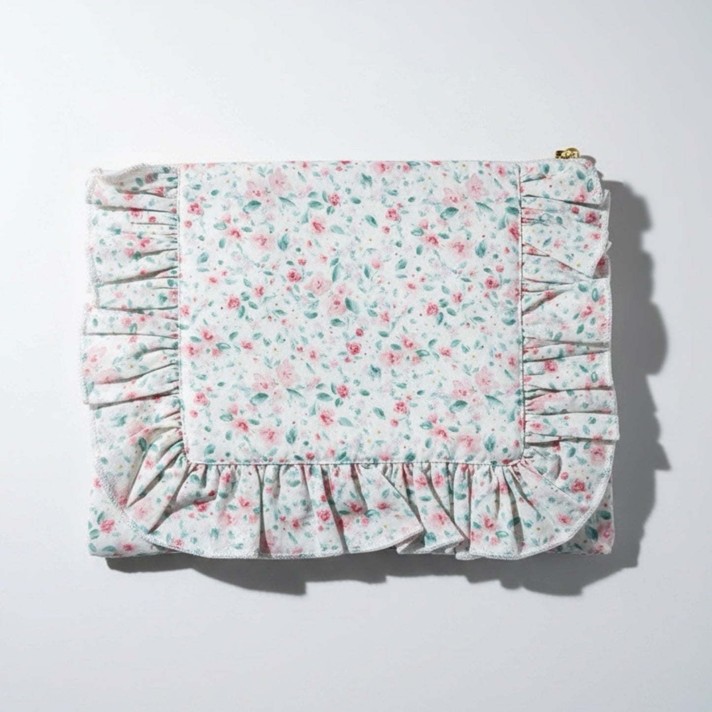 Pastel Confetti | Timeless Floral Ruffle Zipper