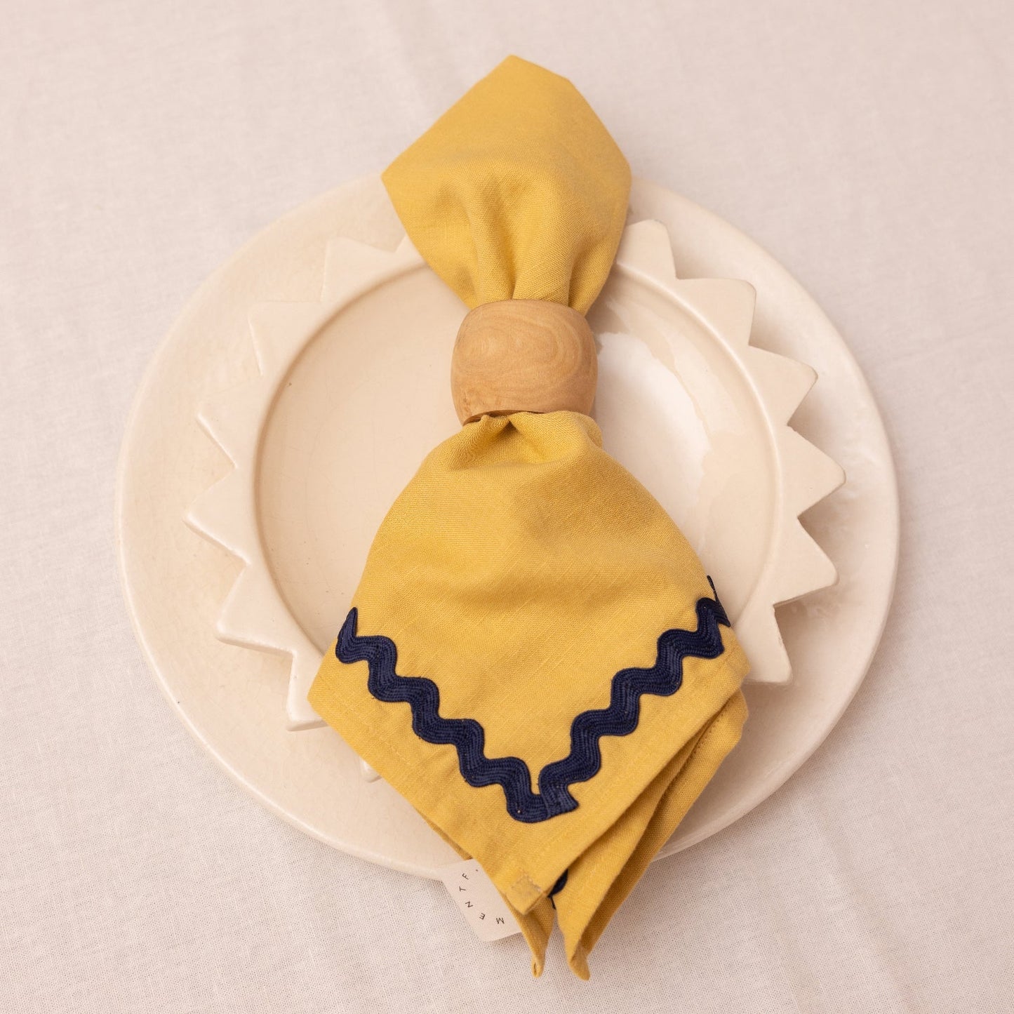 Ric-Rac Linen Napkins - Set of 2