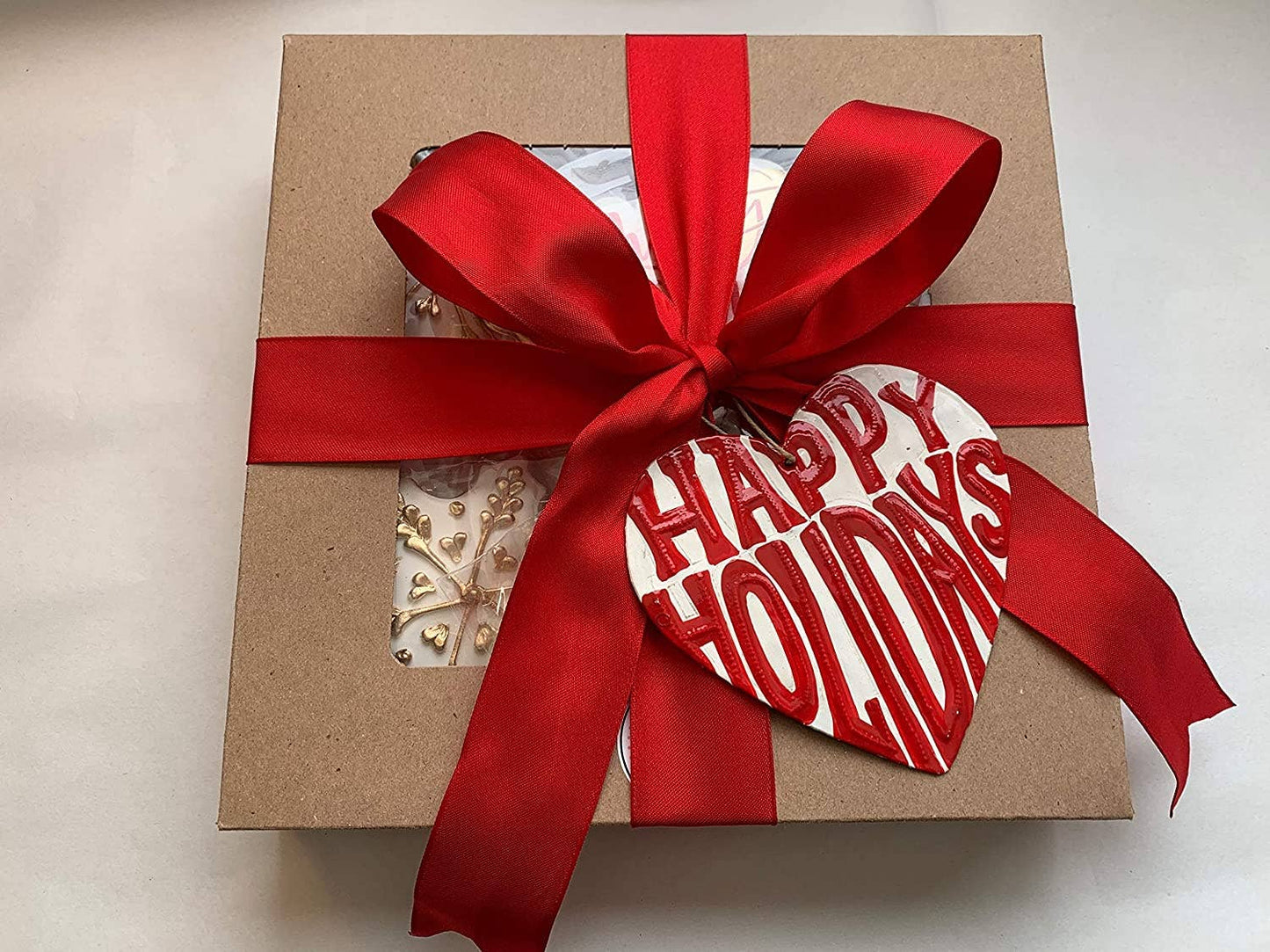 Ornament, Decor Collection, Happy Holidays Heart 4.25