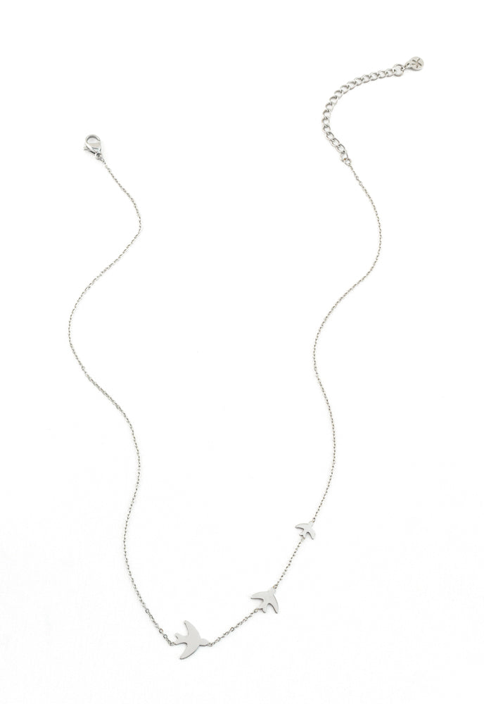 Sparrow Silver Necklace