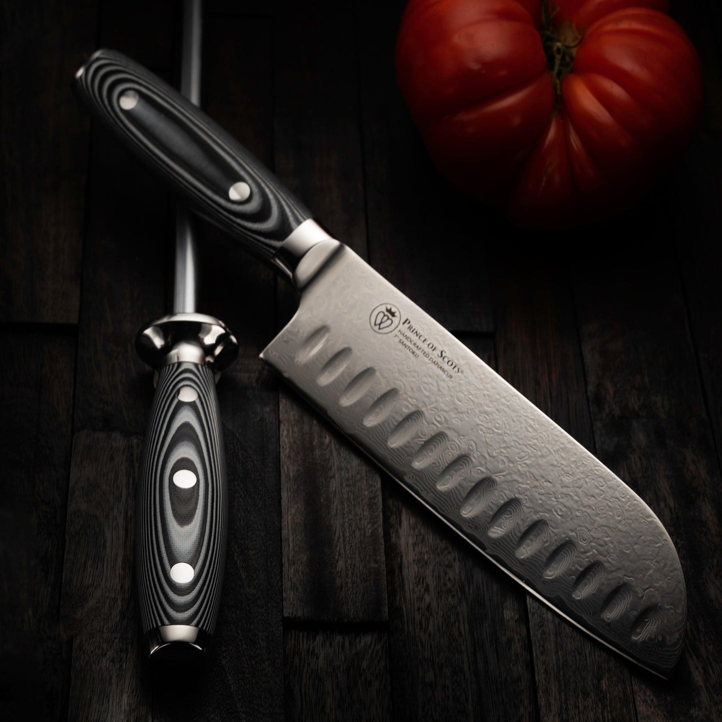 7 Inch Damascus Santoku Knife