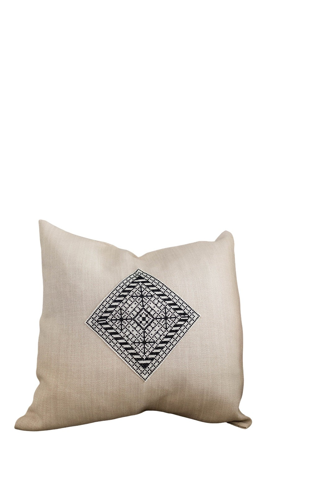 Diamond Pillow Cover - Cream