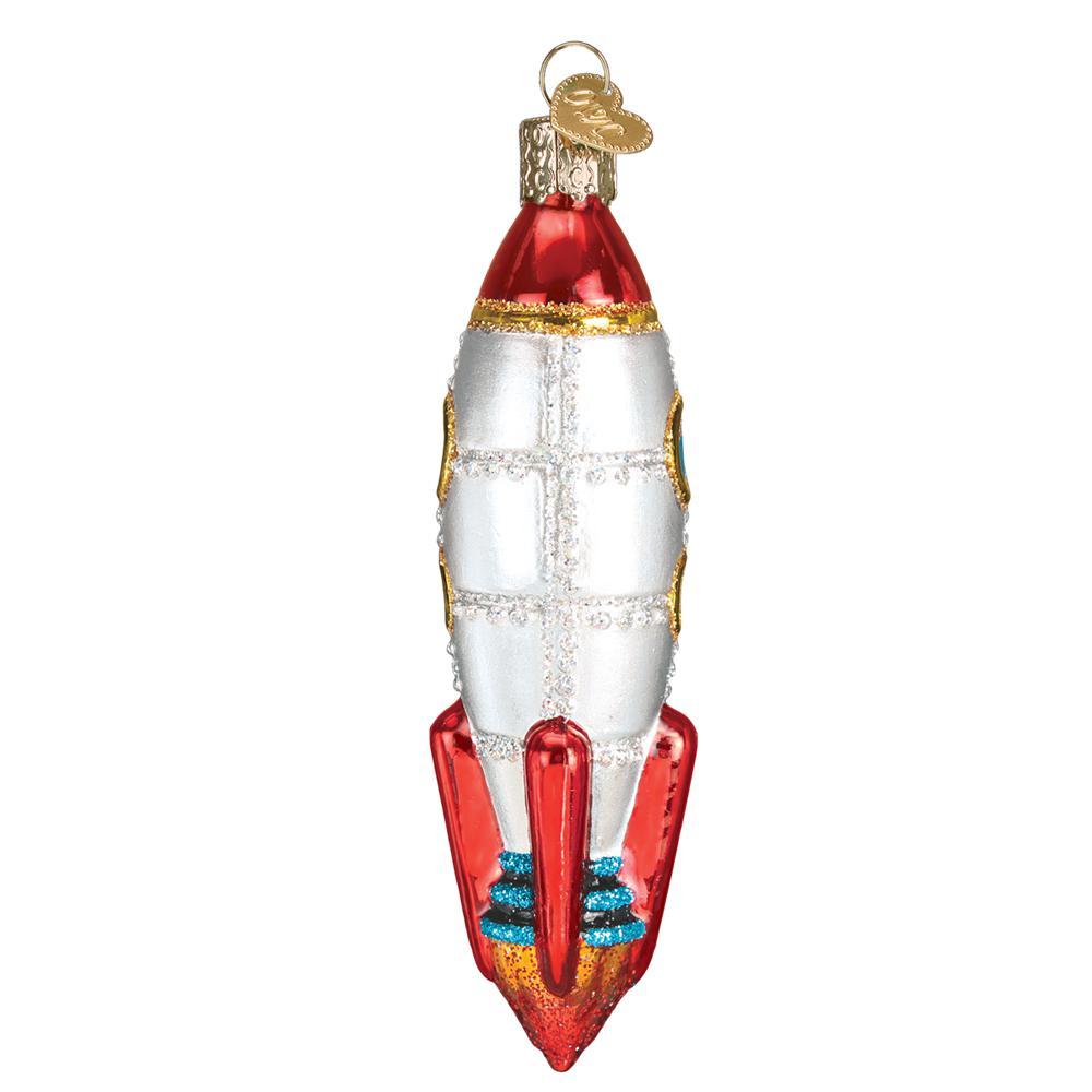 Vintage Toy Rocket Ship Ornament