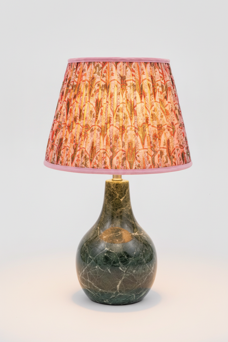 14” Pleated Empire Lampshade — Blockprint