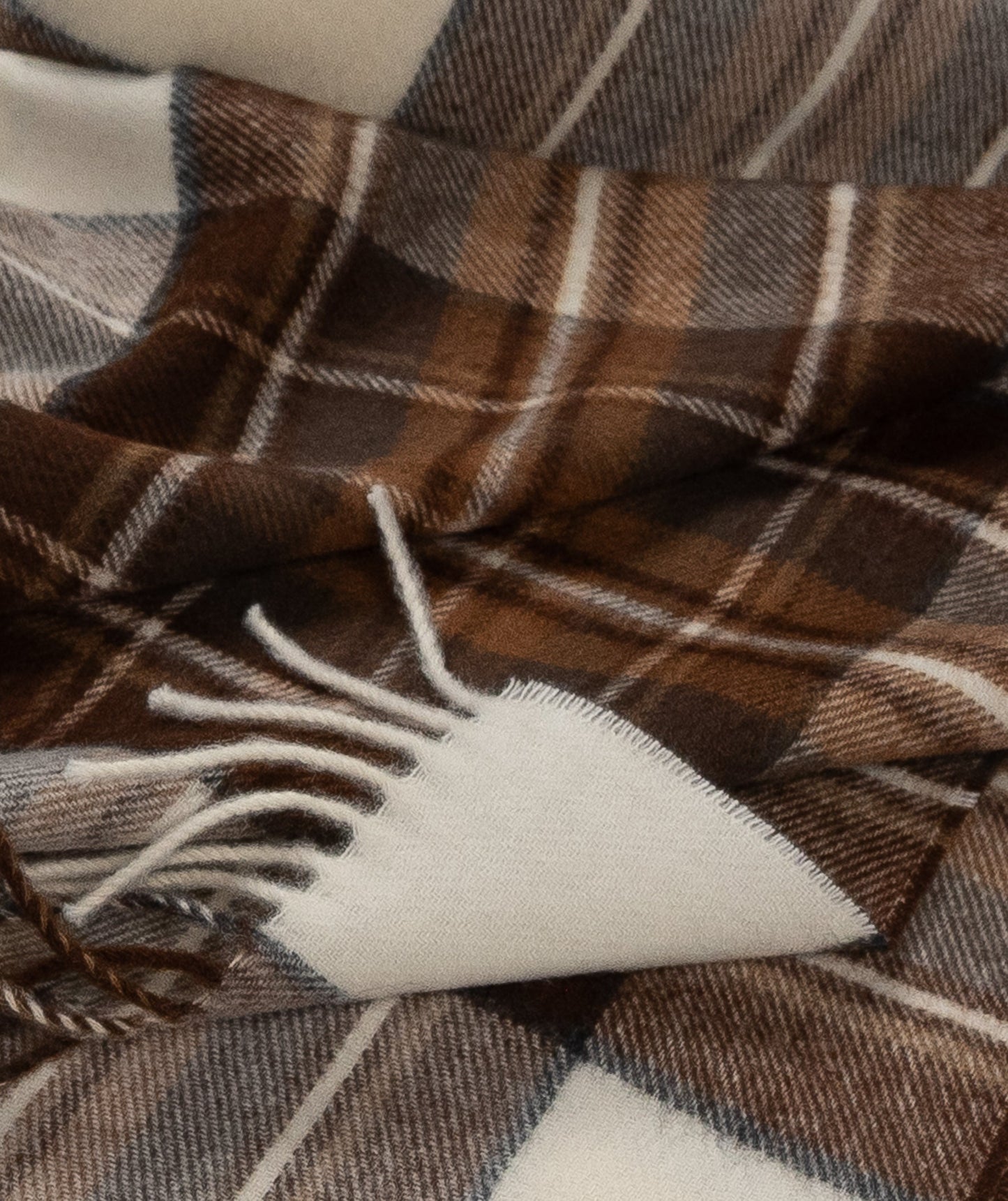Prince of Scots Merino Wool Throw - Natural Dress Stewart