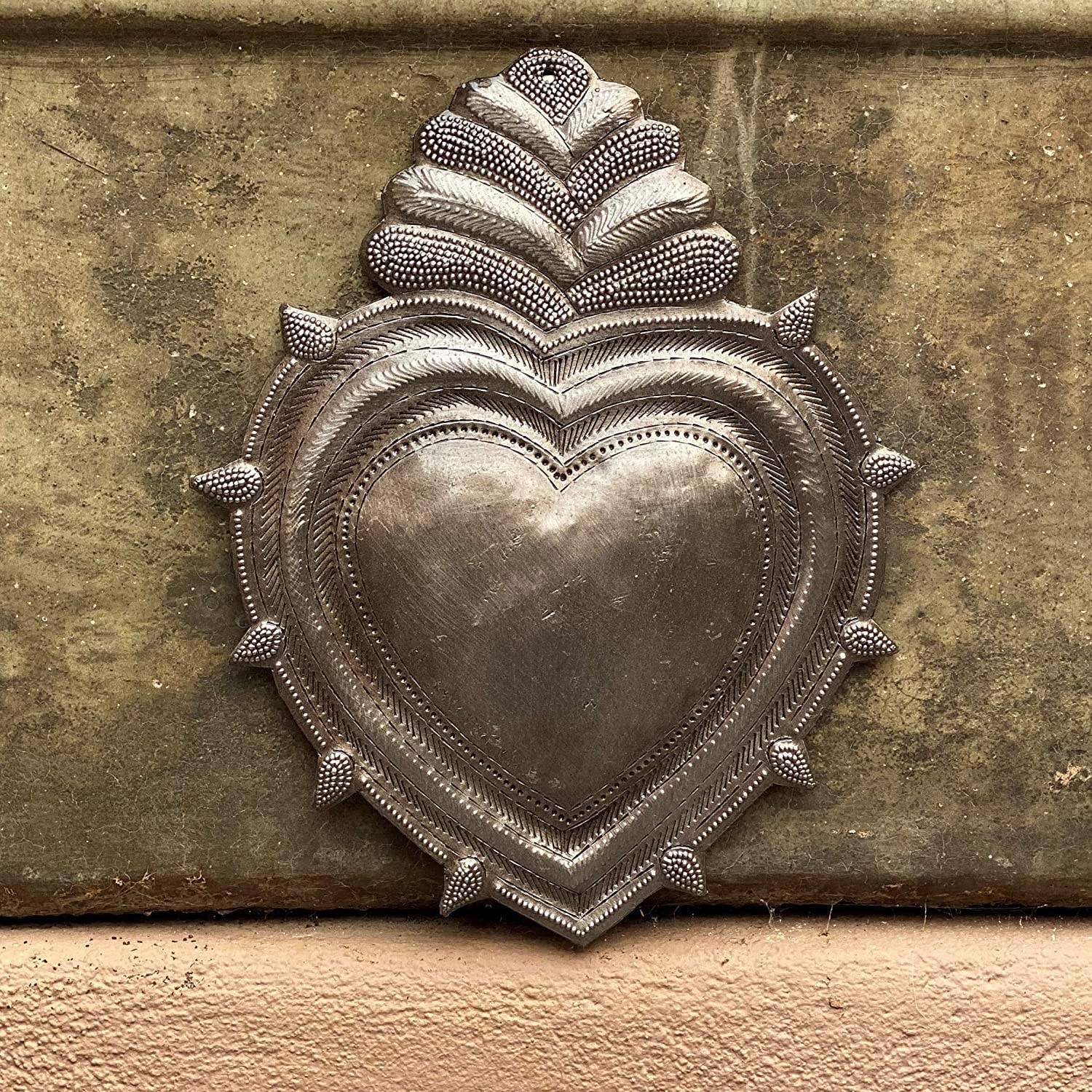 Heart, Inspirational Wall Decor, Handmade Haiti 7. 25" x 9"