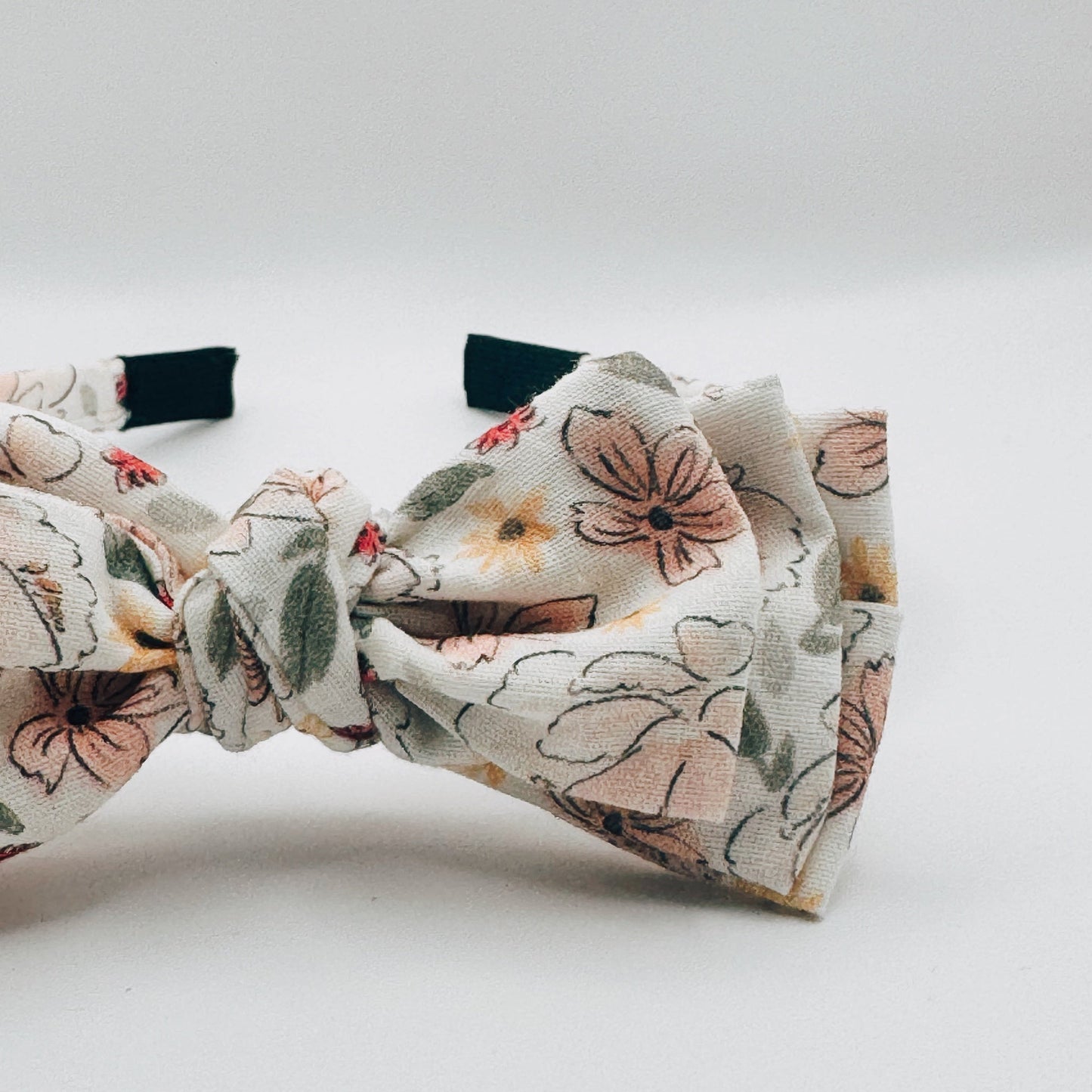 Three Little Bows Headband- Muguet