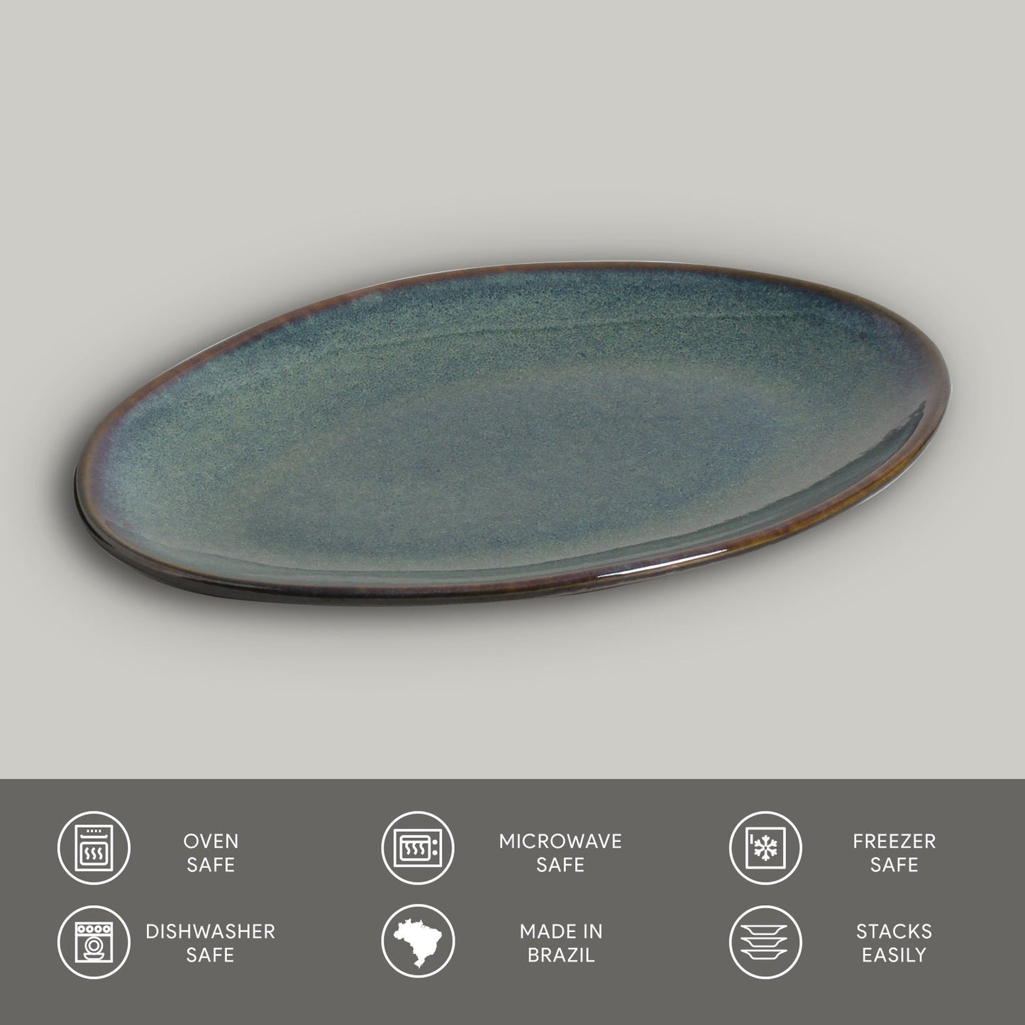 Oval Dessert Plate Set of 6