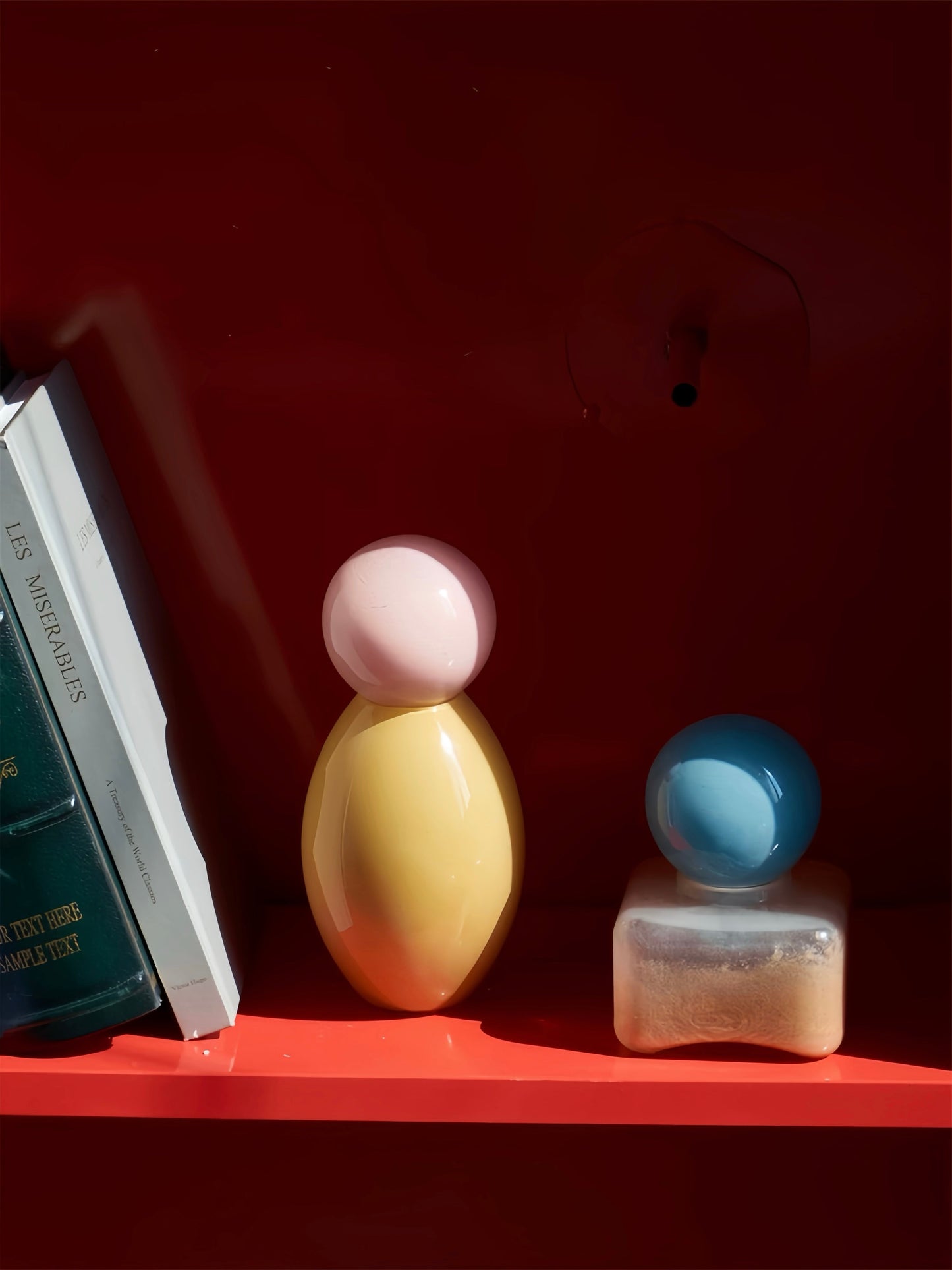 Handblown Bonbon Decorative Jar, Dopamine Decor, Whimsical Diffuser Bottles