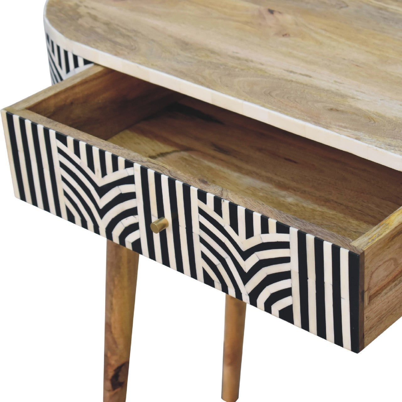 Solid Wood Edessa Bone Inlay Console Table