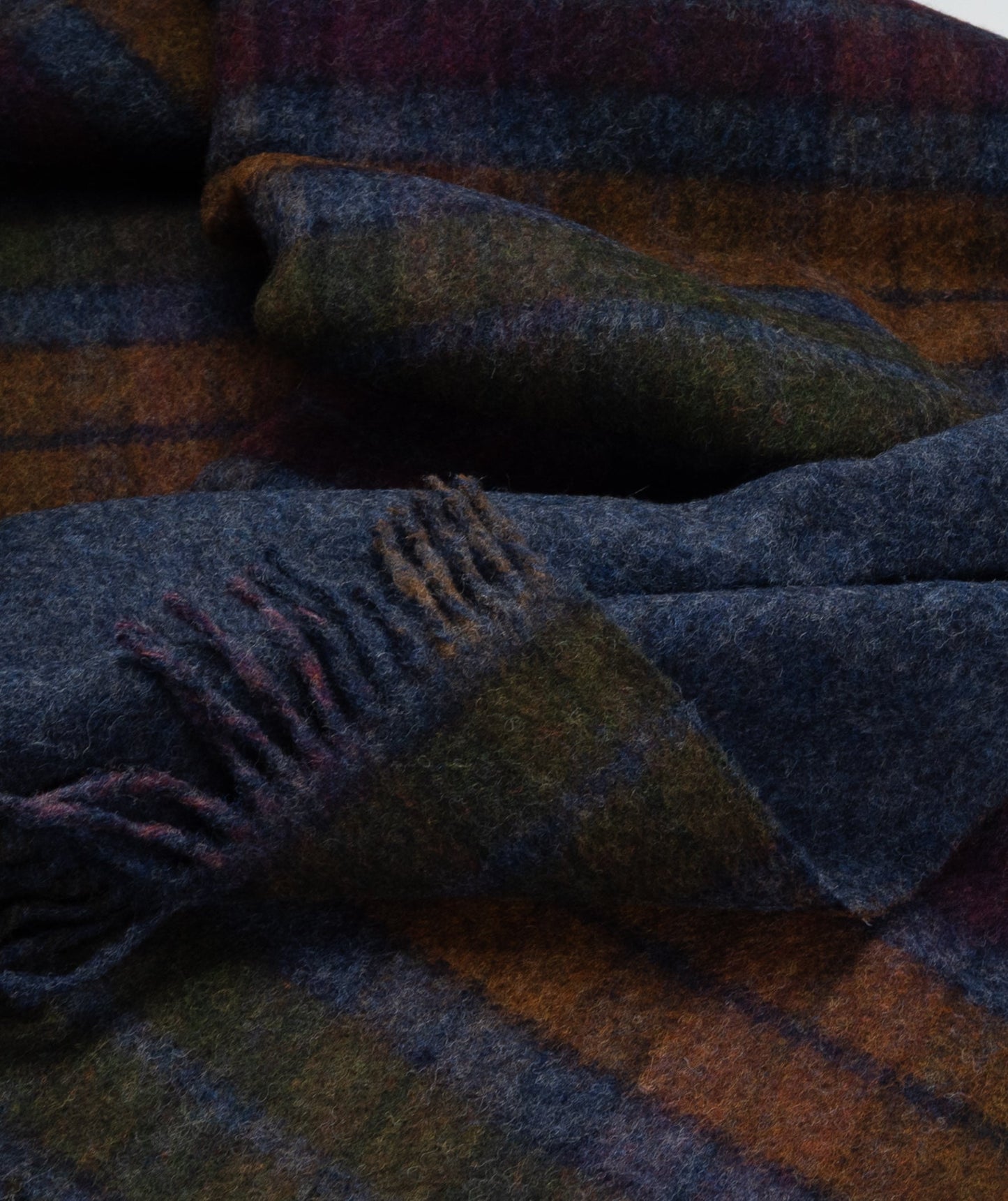 Highland Tweeds Double Cloth Throw - Grey Buchanan