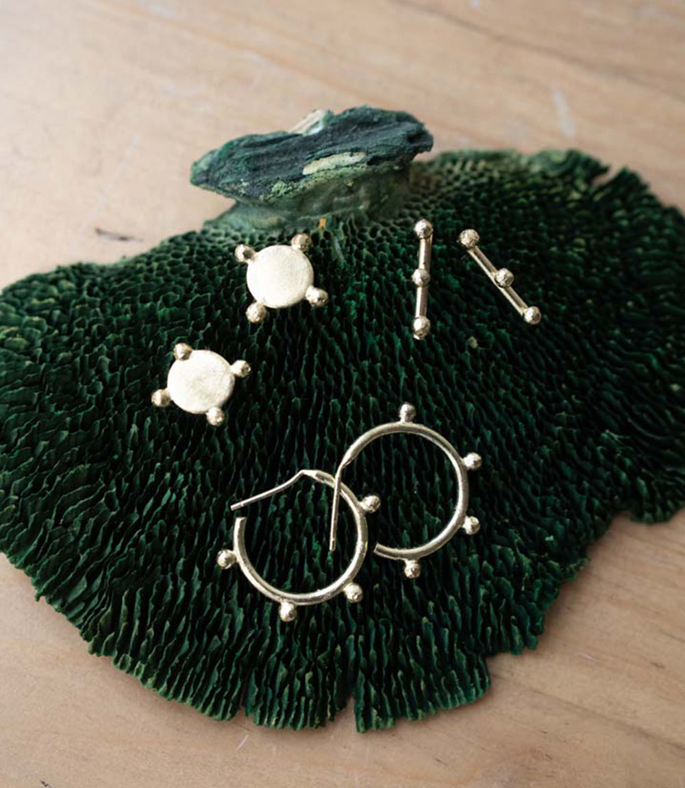 Pari Dot Hoop Earring Set - Set of 2