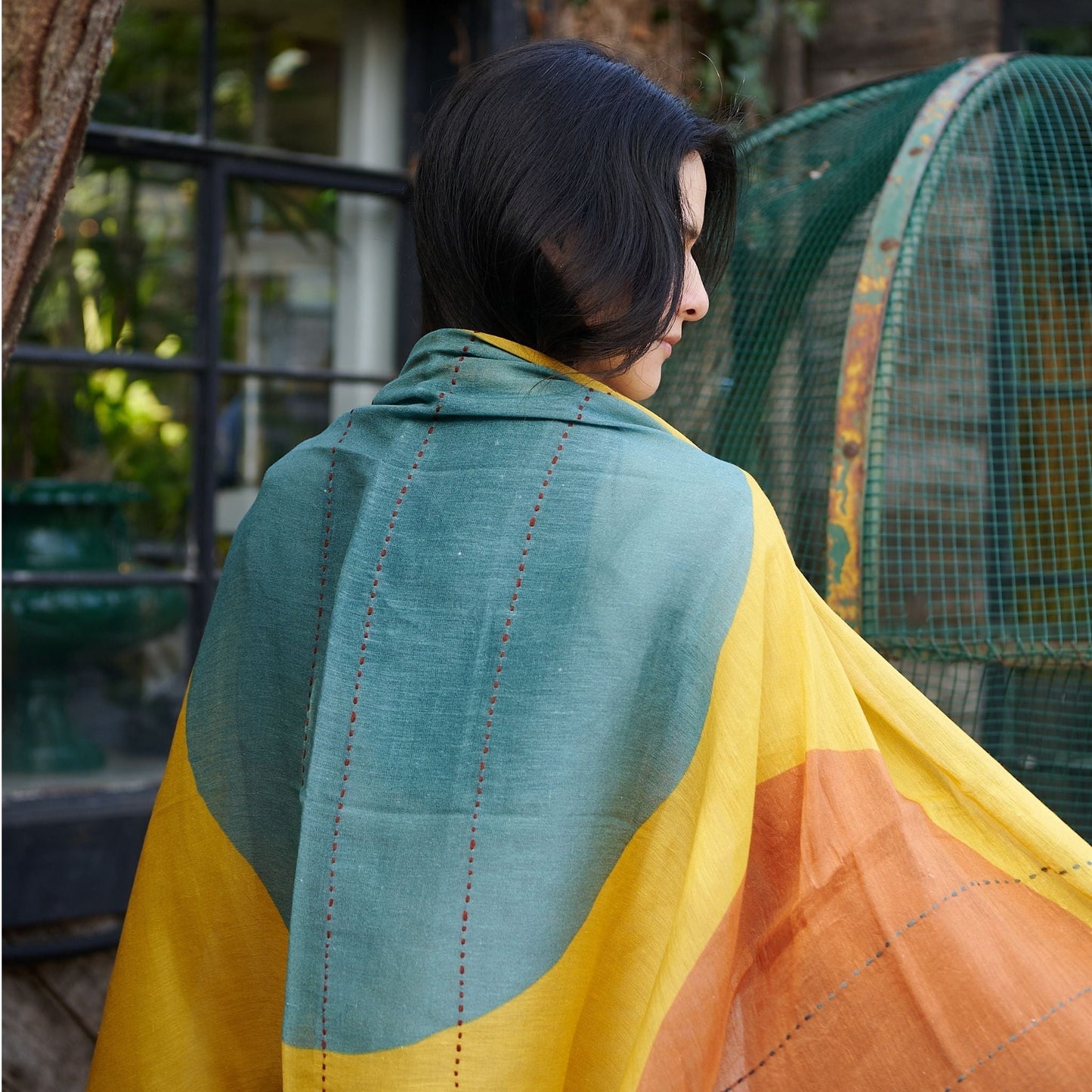 Cirq Hand Embroidered Scarf