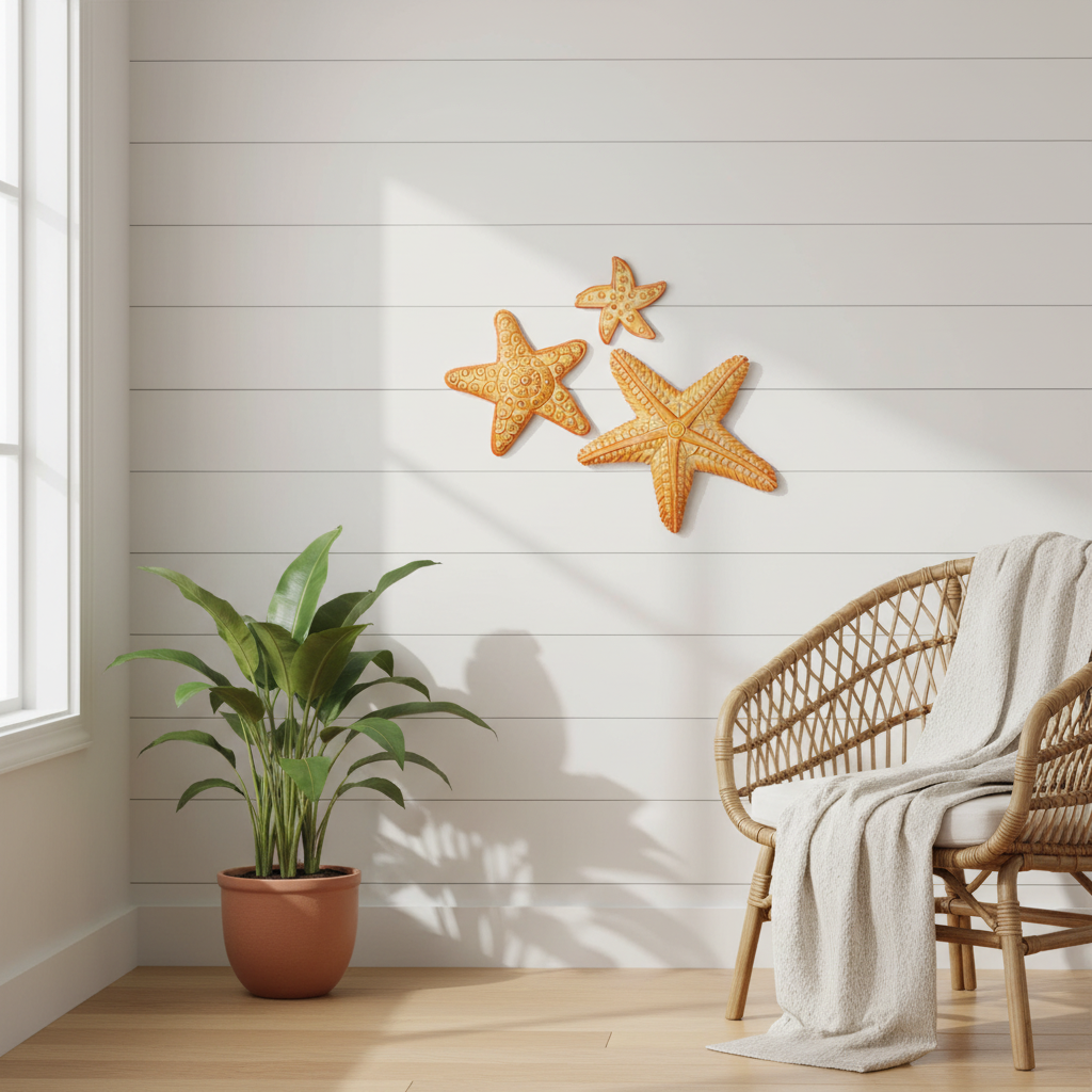 Painted Sea Stars (Set of 3)