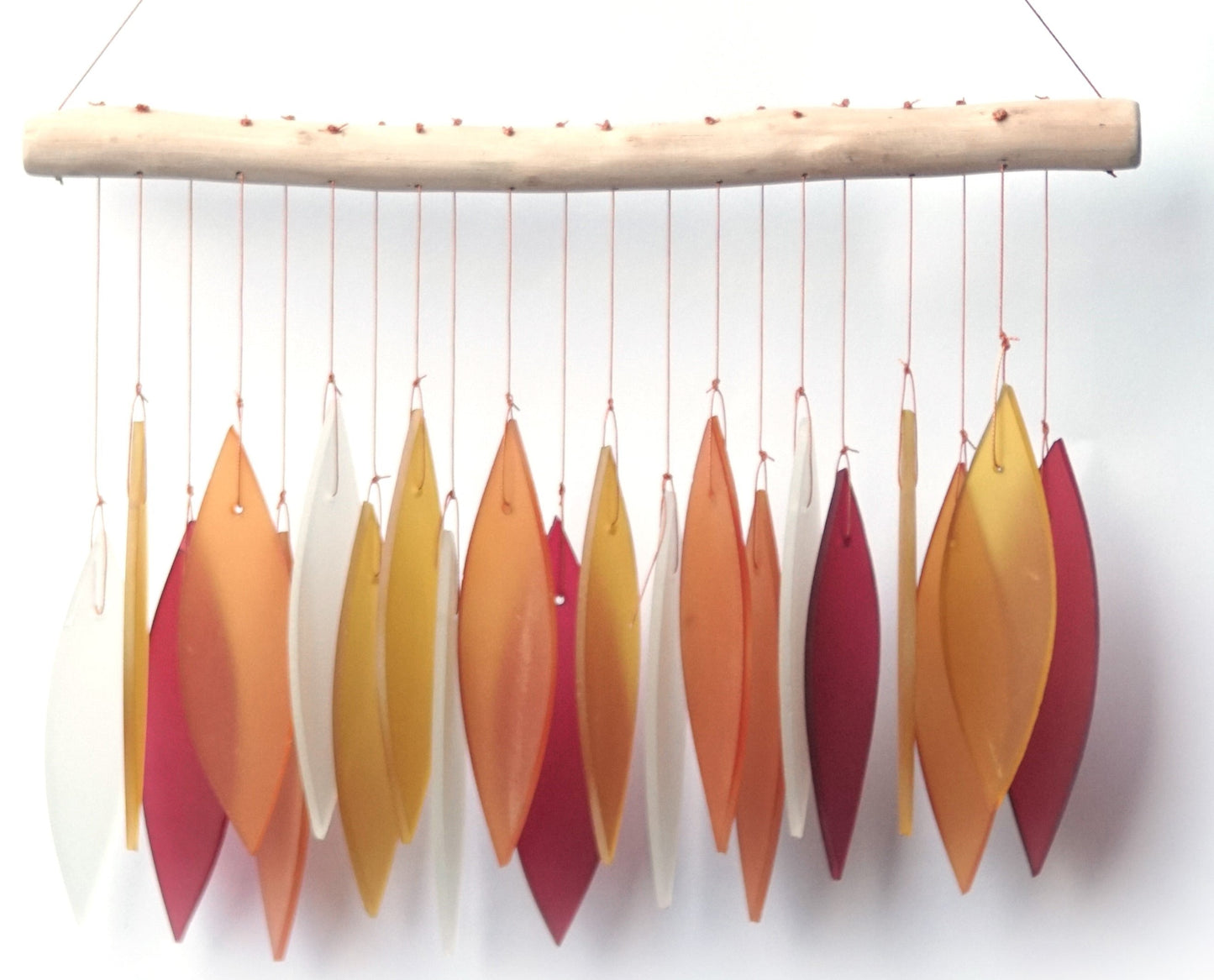 Featherline, Tequila Sunrise Sea Glass Wind Chime